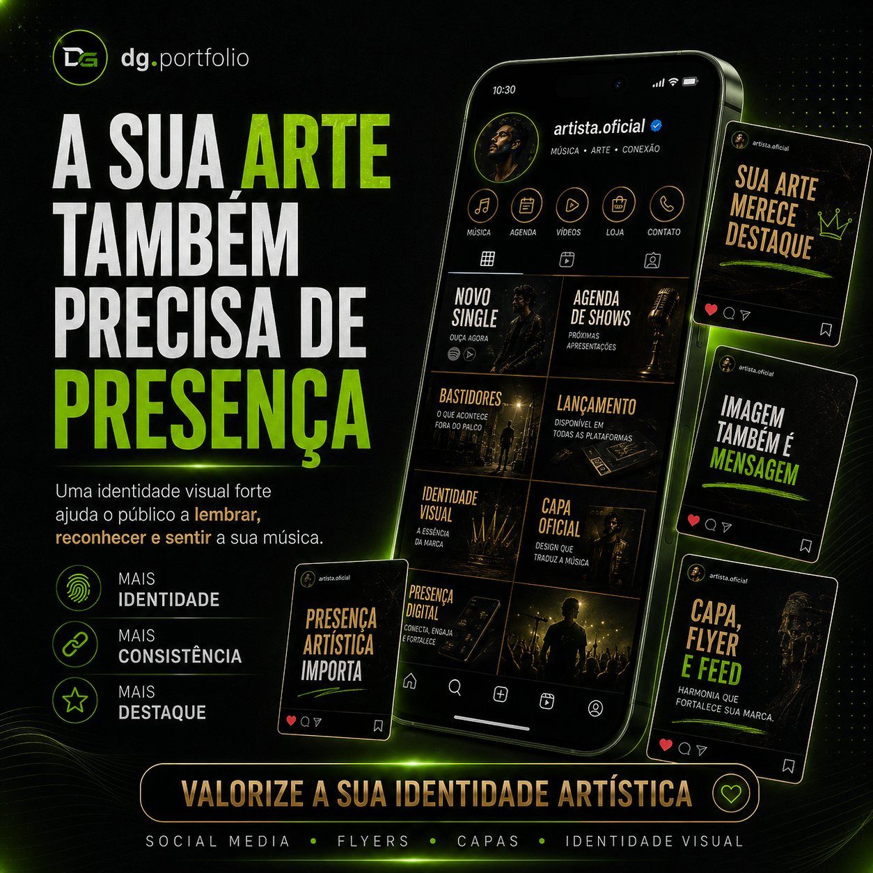 Arte criada para negócio
